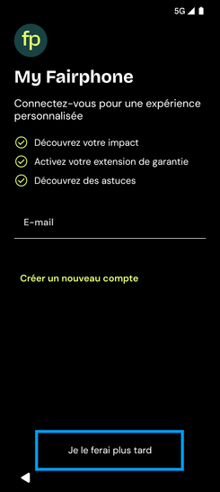 Étape 23 : Allez sur Je le ferai plus tard.