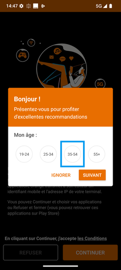 Étape 29 : Définissez votre tranche d'âge.