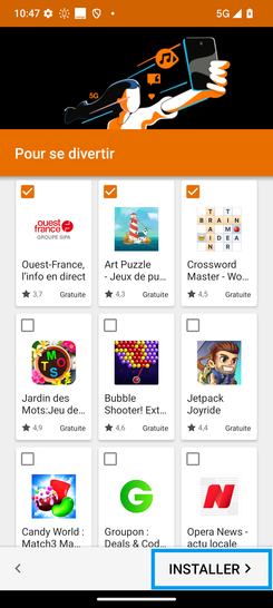 Étape 33 : Validez avec installer.
