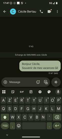 Étape 6 : Le message est envoyé.Nous sommes engagés à vous offrir une expérience fluide et agréable.