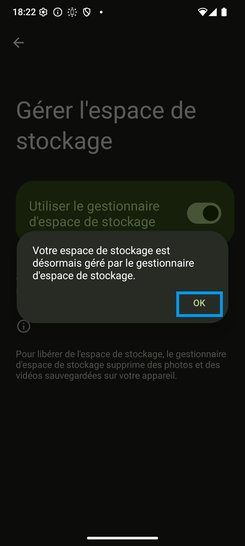 Étape 6 : Terminez avec OK.Nous sommes à vos côtés pour vous aider à optimiser l'utilisation de votre mobile.
