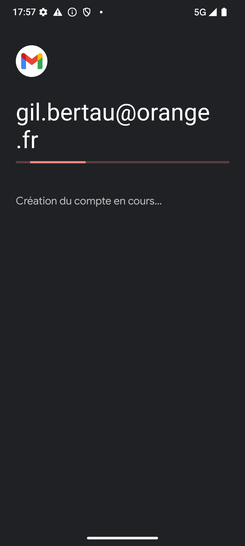 Étape 12 : Apparition furtive de cet écran.