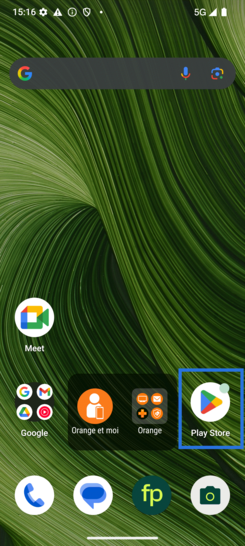 Étape 1 : Sélectionnez Play Store depuis la page d'accueil.