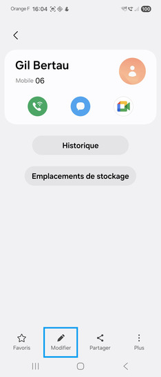 Étape 4 : Cliquez sur Modifier.