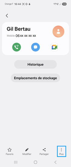 Étape 4 : Choisissez l'icône Plus.