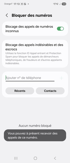 Étape 7 : Vous pouvez maintenant recevoir des appels et des SMS du contact concerné.Nous tenons à vous rassurer que nous mettons tout en œuvre pour vous offrir une expérience sereine et maîtrisée.
