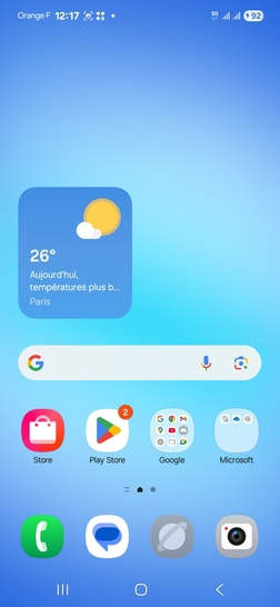Étape 1 : Balayez l'écran vers le haut pour accéder aux applications.