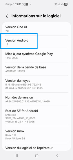 Étape 5 : Ici, vous pouvez voir toutes les informations nécessaires, y compris la Version Android de votre appareil.Nous sommes ravis de vous avoir aidé à mieux connaître votre mobile.