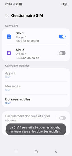 Étape 7 : Votre carte SIM est maintenant désactivée, vous permettant de gérer votre mobile avec plus de simplicité.Nous sommes à votre disposition pour toute assistance supplémentaire et nous vous remercions de votre confiance envers Orange.