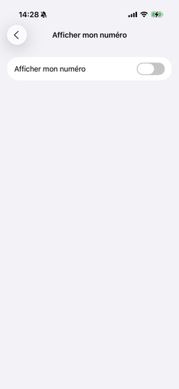 Étape 6 : Dès lors, lors d'un appel sortant, votre numéro n'est plus présenté à vos correspondants.pour présenter votre numéro lors d'un appel, renouveler la manipulation (le pourtour du bouton virtuel passera du gris au vert, en glissant vers la droite).En suivant ces étapes, vous pouvez facilement choisir de présenter ou de masquer votre numéro de téléphone lors des appels sortants sur votre iPhone sous iOS 26.Cela vous permet de contrôler votre vie privée selon vos besoins spécifiques.Nous sommes là pour vous assurer que vous avez le contrôle sur vos informations personnelles et pour rendre cette configuration aussi fluide que possible. Nous sommes engagés à vous fournir une expérience sécurisée et personnalisée.