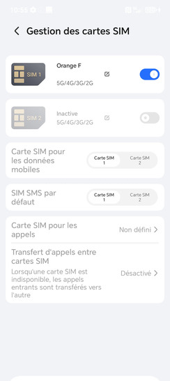 Étape 5 : Une fois ces étapes complétées, la carte SIM que vous avez choisie sera désactivée.Nous sommes à vos côtés pour vous assurer une maîtrise parfaite de votre mobile Honor 400 Smart.