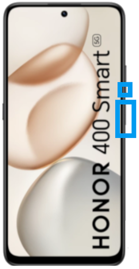 Étape 1 : Mobile allumé ou éteint, maintenez (10 sec. ou plus) une pression simultané sur les boutons Marche/Arrêt et Volume bas.Le mobile vibre puis se rallume, maintenez la pression sur Volume bas et relâchez la touche Marche/arrêt.L'écran Honor puis Magic OS s'affiche.