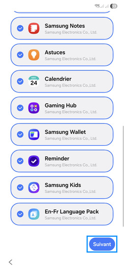 Étape 20 : Cliquez sur Suivant.
