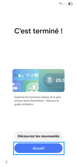 Étape 21 : Allez sur Accueil