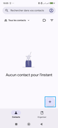 Étape 3 : Allez sur le pastille +.