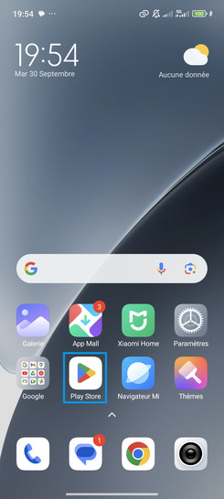 Étape 1 : Sélectionnez Play Store.