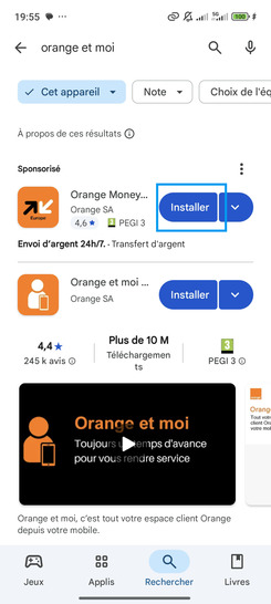 Étape 5 : Appuyez sur Installer pour lancer le téléchargement et l'installation.