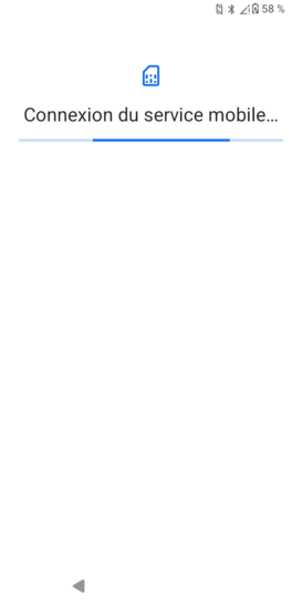 Étape 14 : Patientez pendant que le mobile se connecte au réseau.