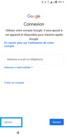 Étape 12 : Dans le cadre de notre démonstration, sélectionnez Ignorer.