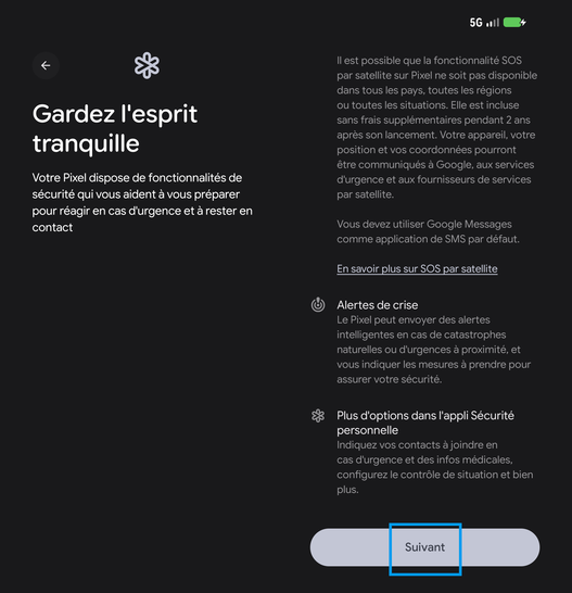 Étape 18 : Gardez l'esprit tranquille, allez sur Suivant.