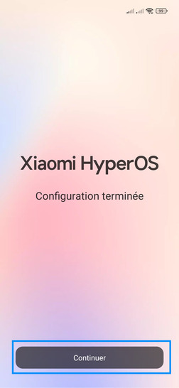 Étape 23 : Poursuivez avec Continuer.