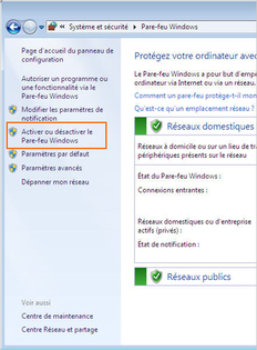 Comment désactiver le pare-feu de Windows 7 