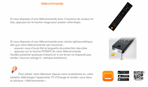 Décodeur Livebox Play (menu d'accueil blanc) : les principales  fonctionnalités de votre télécommande avec boutons de couleur - Assistance  Orange