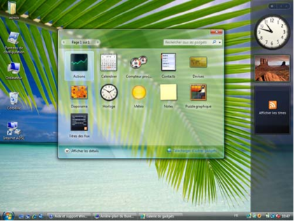Présentation générale de l'interface Windows Vista