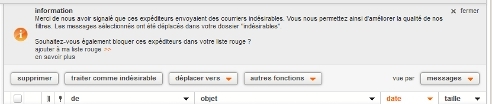 récupérer un mail indésirable supprimé orange