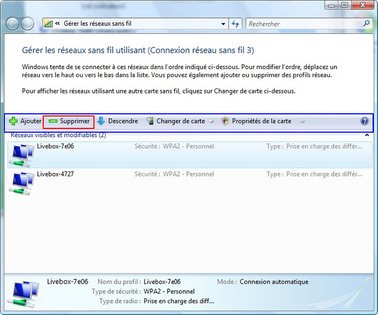 Windows Vista : supprimer un réseau wifi mis en favori ...