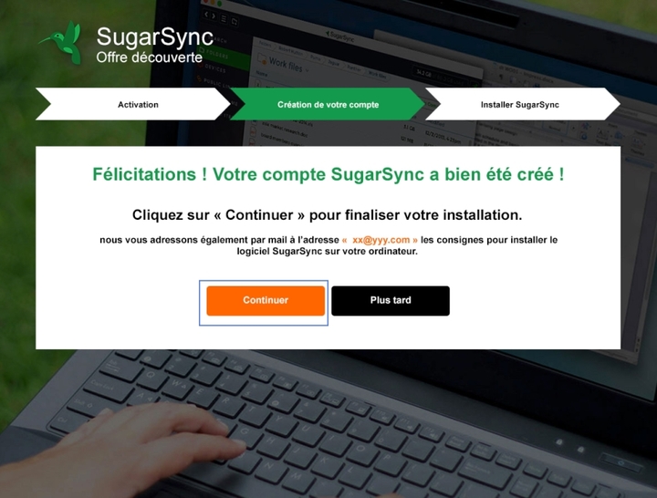 SugarSync activer et installer Assistance Orange Pro