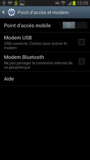 Samsung Galaxy Ace 3 : activer et désactiver le partage de connexion ...
