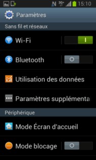 Samsung Galaxy Ace 3 : activer et désactiver le wifi - Assistance Orange