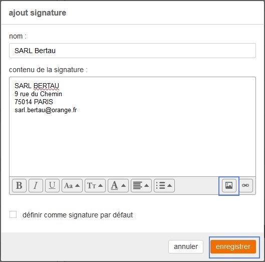 comment créer une signature sur messagerie orange pro