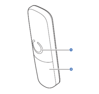Présentation du téléphone Philips D13 face arrière du combiné