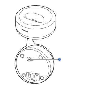 Présentation de la base du téléphone Philips D13