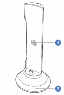 La base du téléphone Philips Linea Lux M345