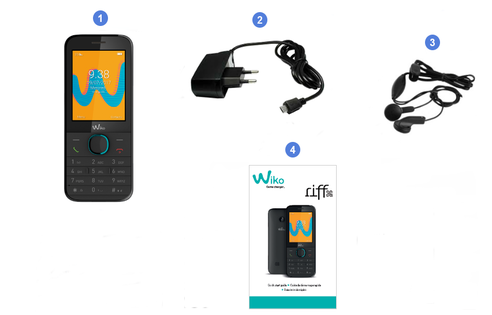 Wiko Riff 3G, contenu du coffret.