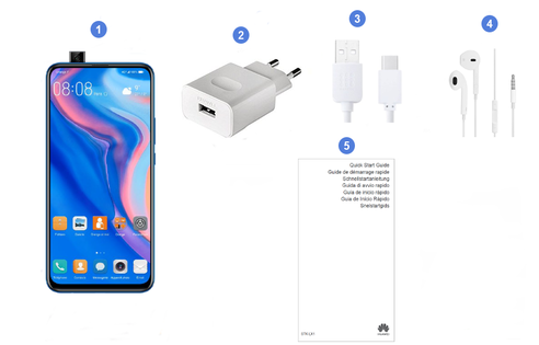 Huawei P Smart Z, contenu du coffret.