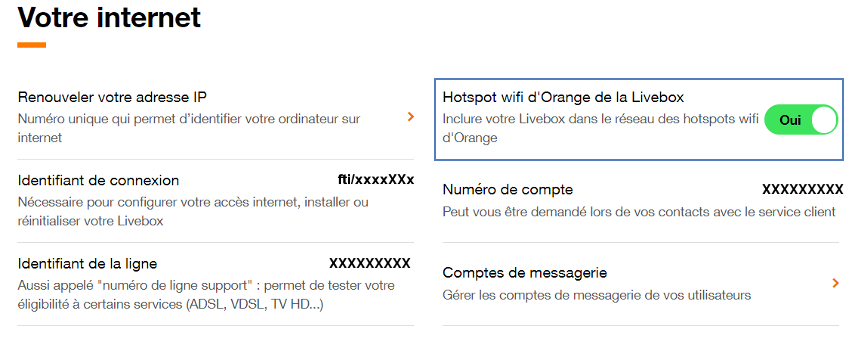 Livebox Activer Ou Desactiver Le Wifi Partage Assistance Orange