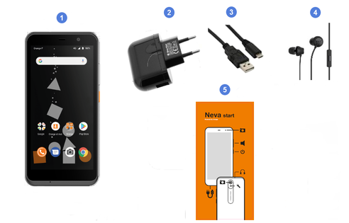 Orange Neva Start, contenu du coffret.
