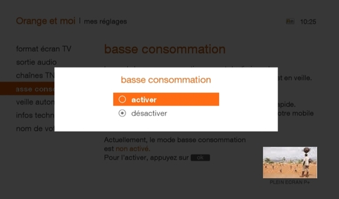 Decodeur Uhd86 87 90 Regler Le Mode Basse Consommation Assistance Orange